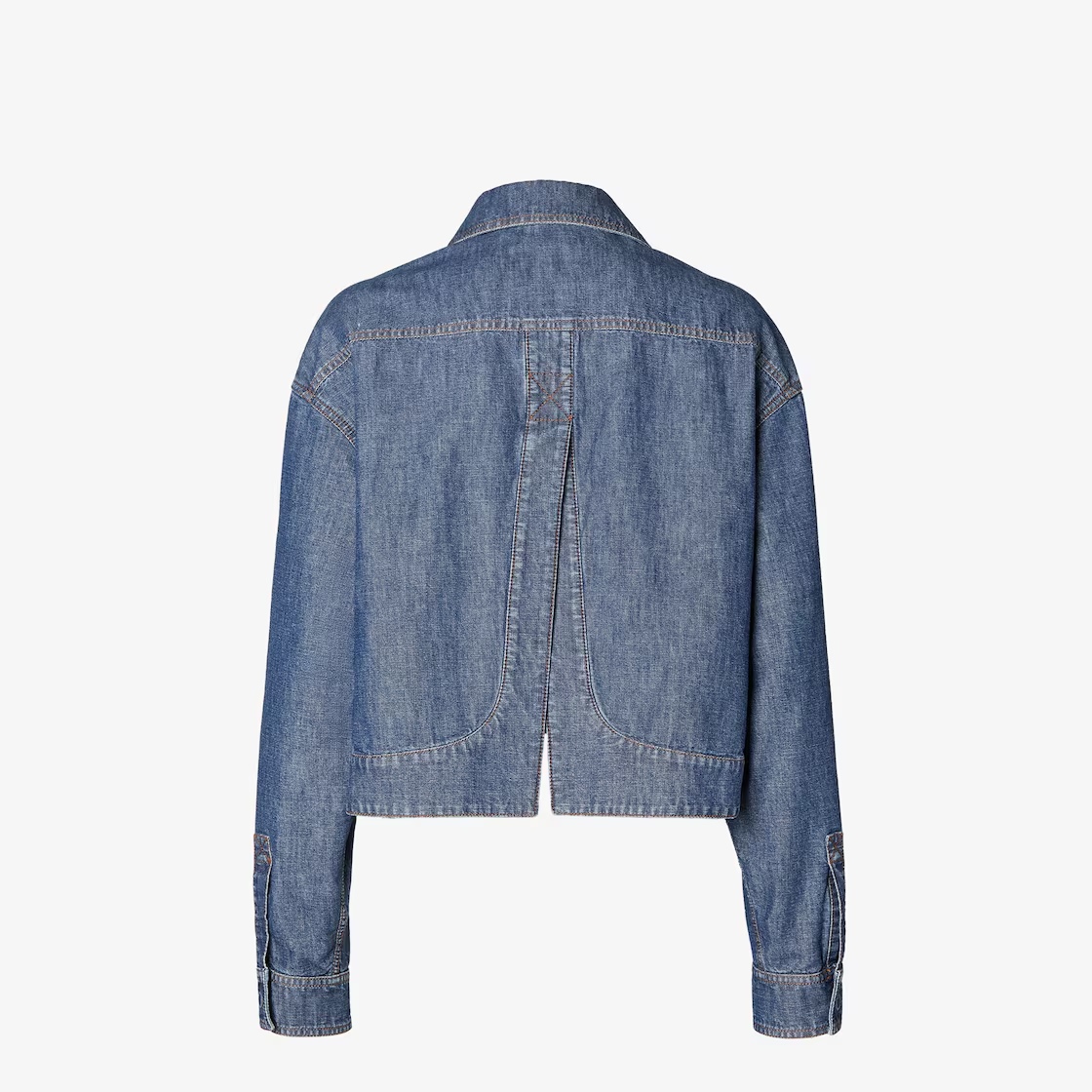 Fendi Navy Blue Chambray Jacket - Obrázek 3