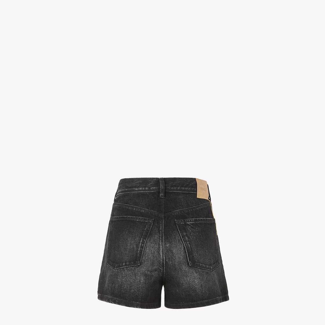 Fendi Black Denim Shorts - Obrázek 2