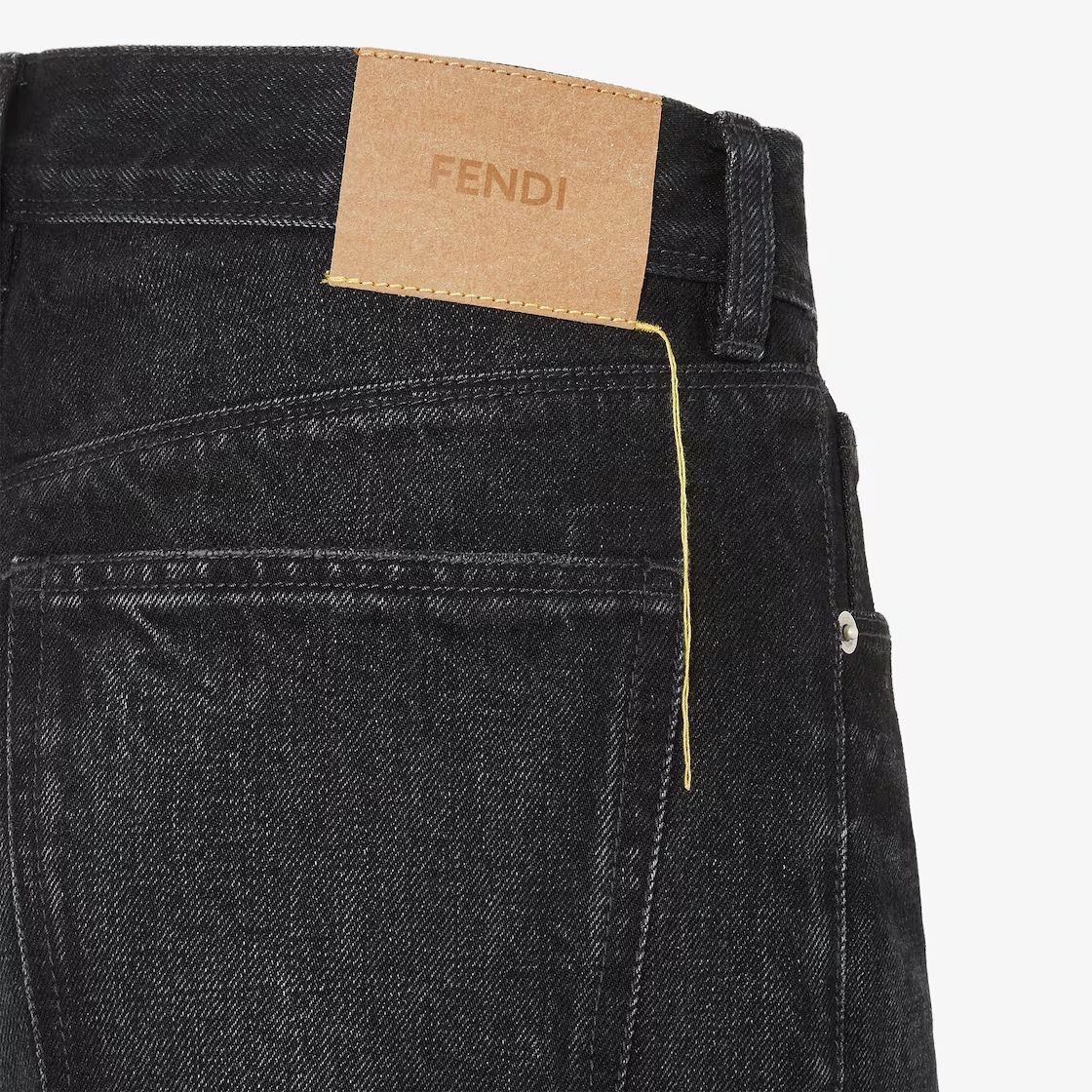 Fendi Black Denim Shorts